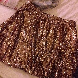 Sparkly Gold Skirt